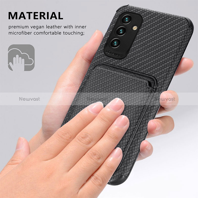 Ultra-thin Silicone Gel Soft Case Cover with Magnetic S02D for Samsung Galaxy A04s