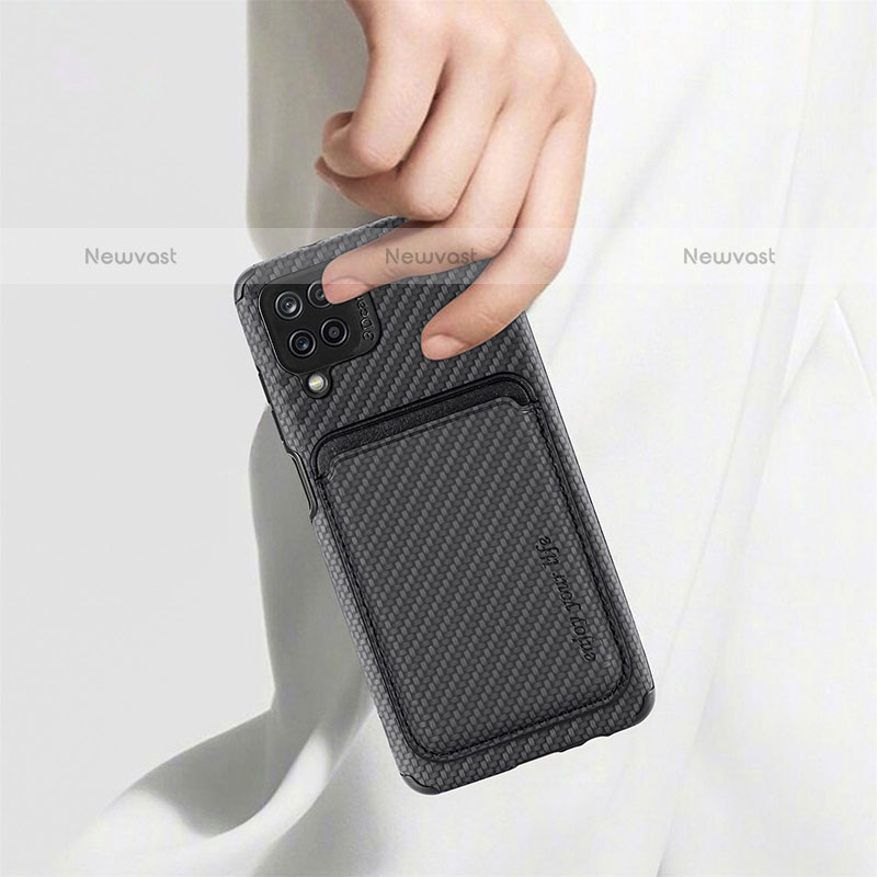 Ultra-thin Silicone Gel Soft Case Cover with Magnetic S02D for Samsung Galaxy A12