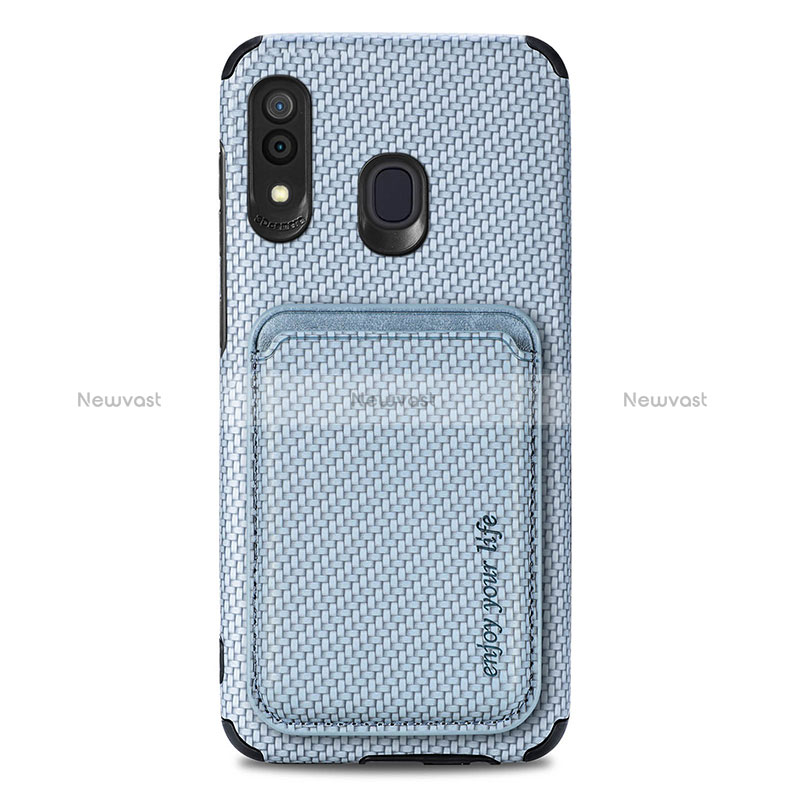 Ultra-thin Silicone Gel Soft Case Cover with Magnetic S02D for Samsung Galaxy A30