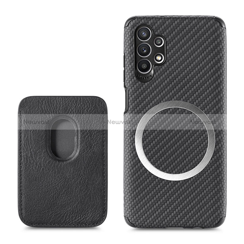 Ultra-thin Silicone Gel Soft Case Cover with Magnetic S02D for Samsung Galaxy A32 4G