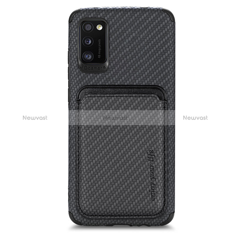 Ultra-thin Silicone Gel Soft Case Cover with Magnetic S02D for Samsung Galaxy A41