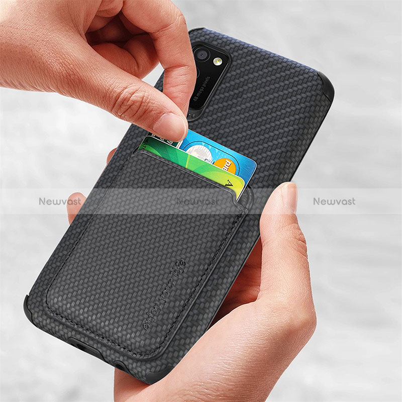 Ultra-thin Silicone Gel Soft Case Cover with Magnetic S02D for Samsung Galaxy A41