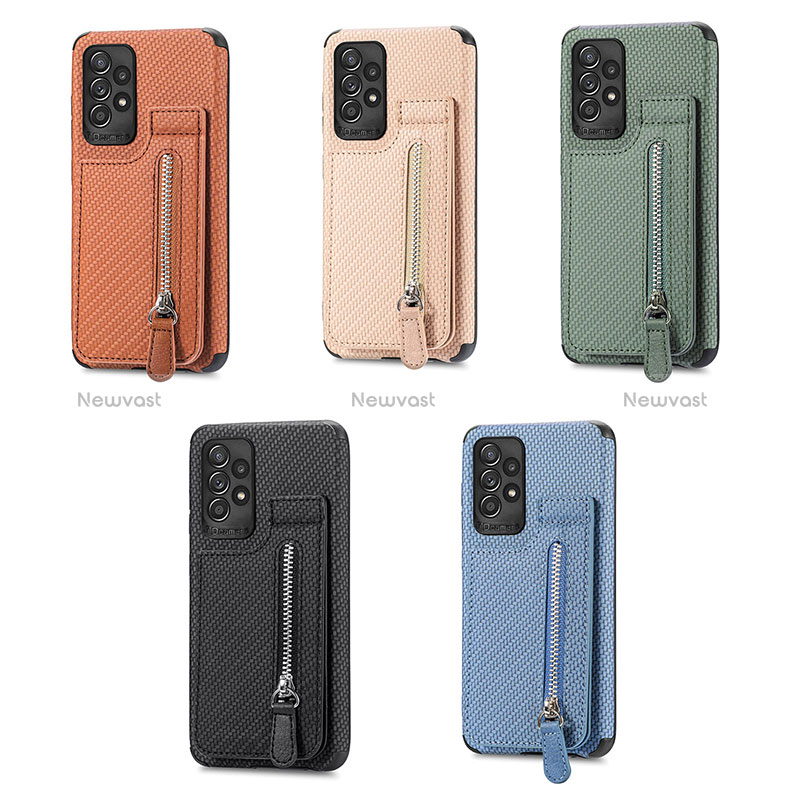 Ultra-thin Silicone Gel Soft Case Cover with Magnetic S02D for Samsung Galaxy A52 4G