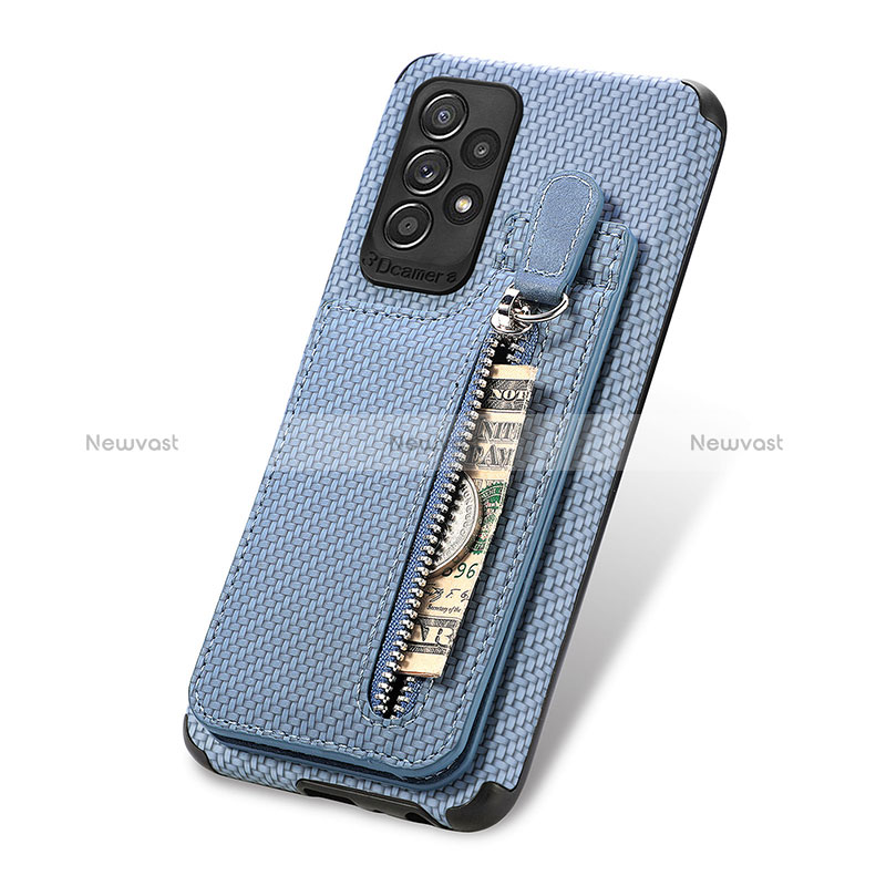 Ultra-thin Silicone Gel Soft Case Cover with Magnetic S02D for Samsung Galaxy A52 4G