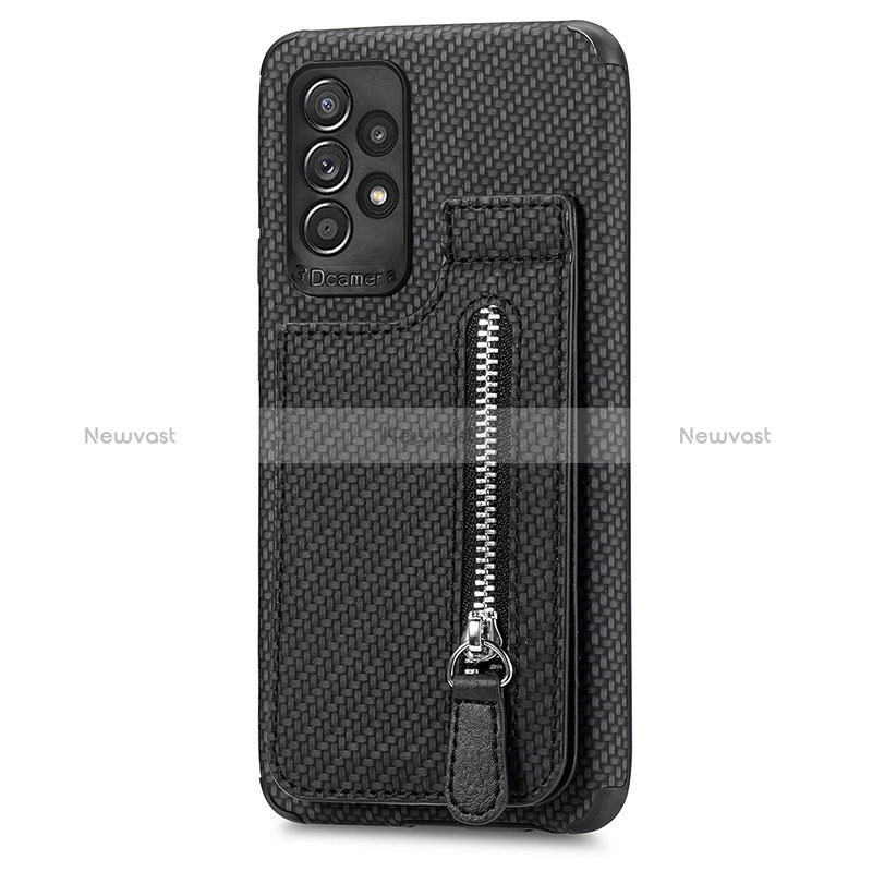 Ultra-thin Silicone Gel Soft Case Cover with Magnetic S02D for Samsung Galaxy A52s 5G