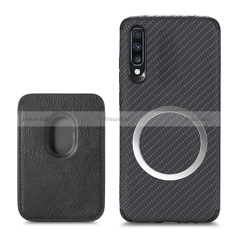 Ultra-thin Silicone Gel Soft Case Cover with Magnetic S02D for Samsung Galaxy A70