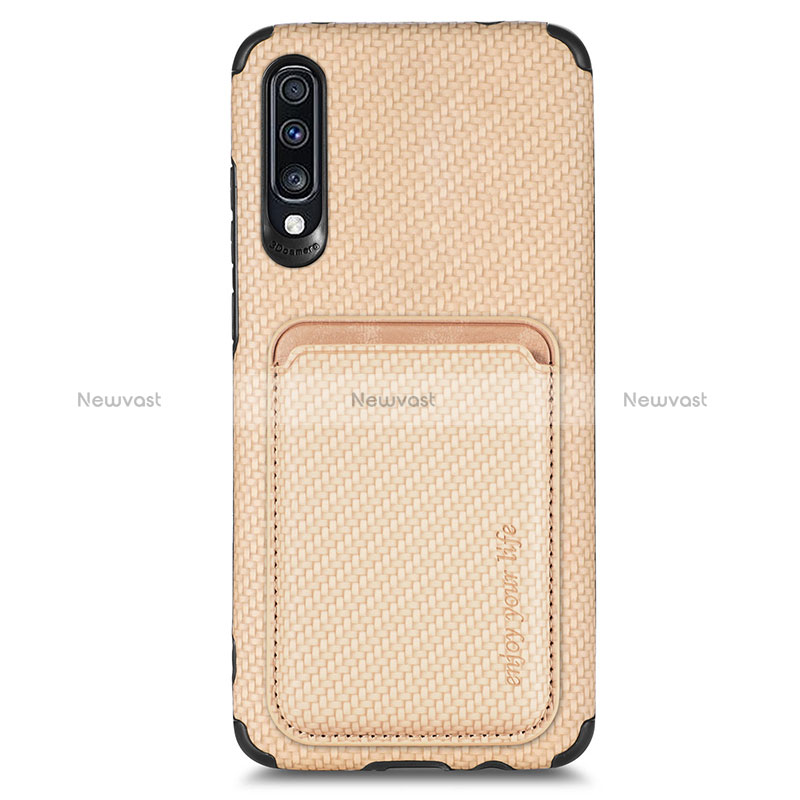 Ultra-thin Silicone Gel Soft Case Cover with Magnetic S02D for Samsung Galaxy A70