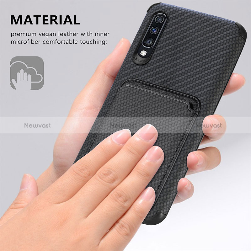 Ultra-thin Silicone Gel Soft Case Cover with Magnetic S02D for Samsung Galaxy A70S