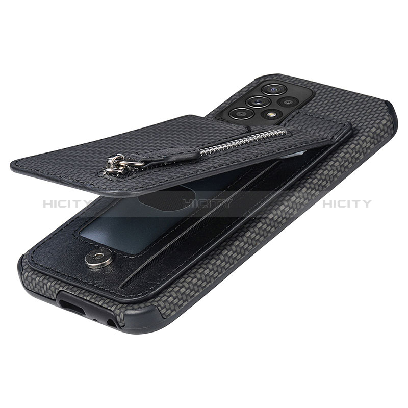 Ultra-thin Silicone Gel Soft Case Cover with Magnetic S02D for Samsung Galaxy A72 4G