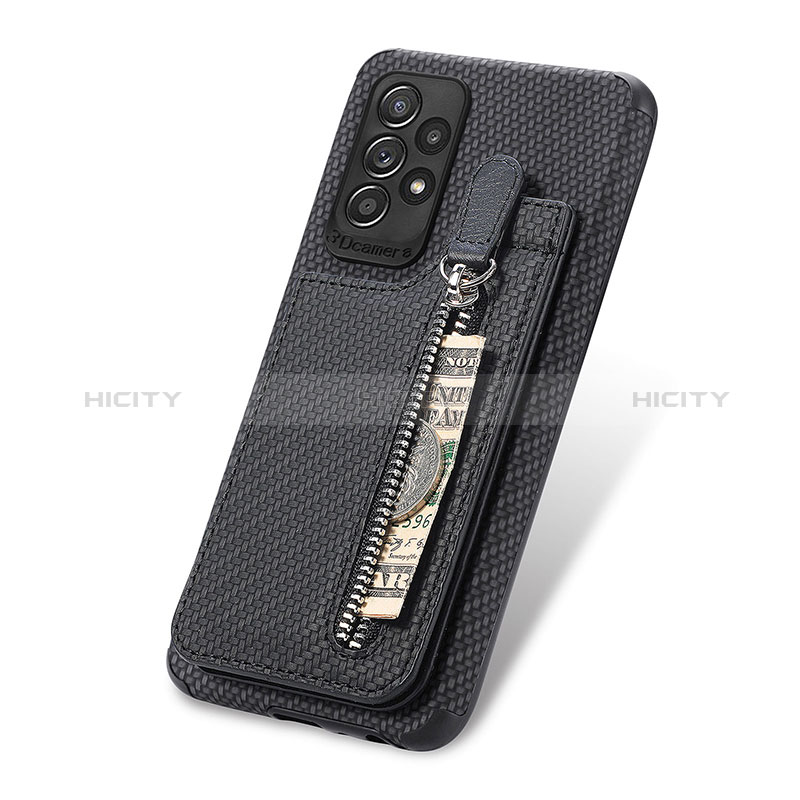 Ultra-thin Silicone Gel Soft Case Cover with Magnetic S02D for Samsung Galaxy A72 4G