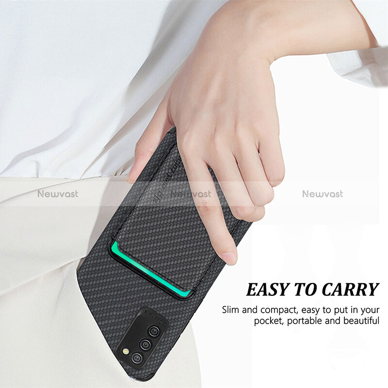 Ultra-thin Silicone Gel Soft Case Cover with Magnetic S02D for Samsung Galaxy F02S SM-E025F