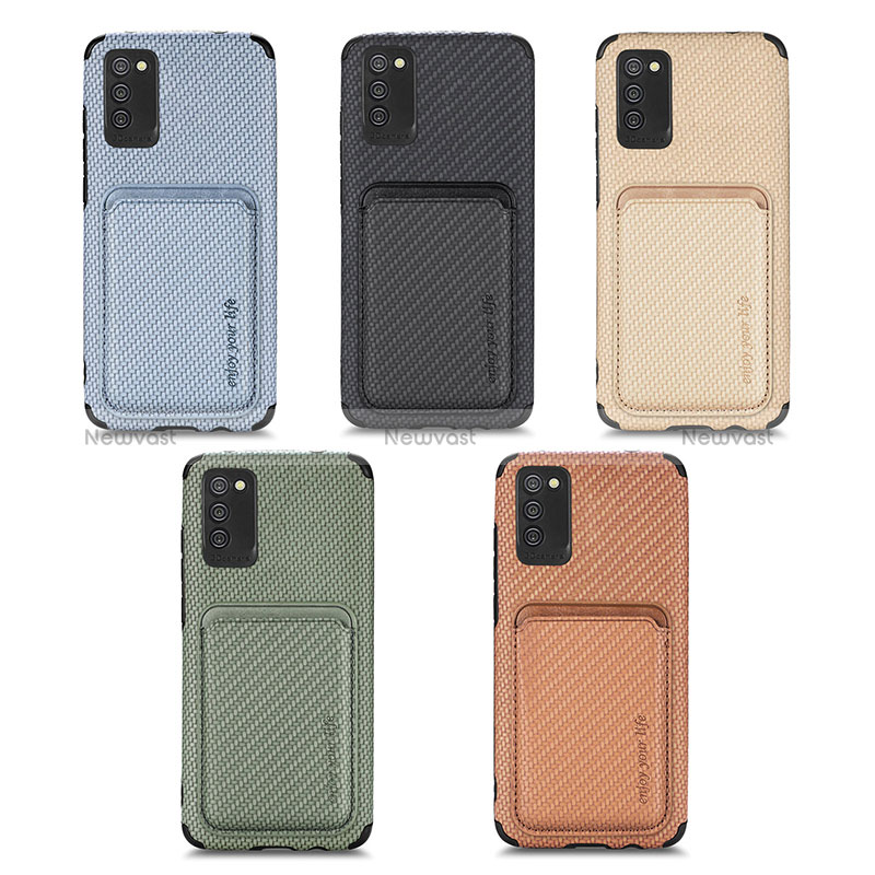 Ultra-thin Silicone Gel Soft Case Cover with Magnetic S02D for Samsung Galaxy F02S SM-E025F