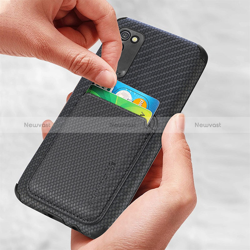 Ultra-thin Silicone Gel Soft Case Cover with Magnetic S02D for Samsung Galaxy F02S SM-E025F