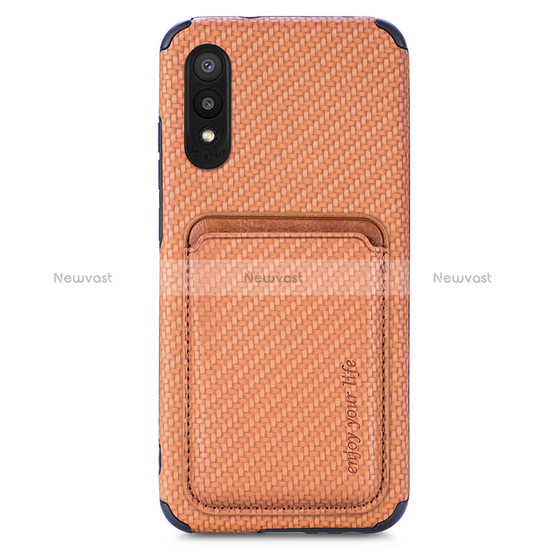 Ultra-thin Silicone Gel Soft Case Cover with Magnetic S02D for Samsung Galaxy M02