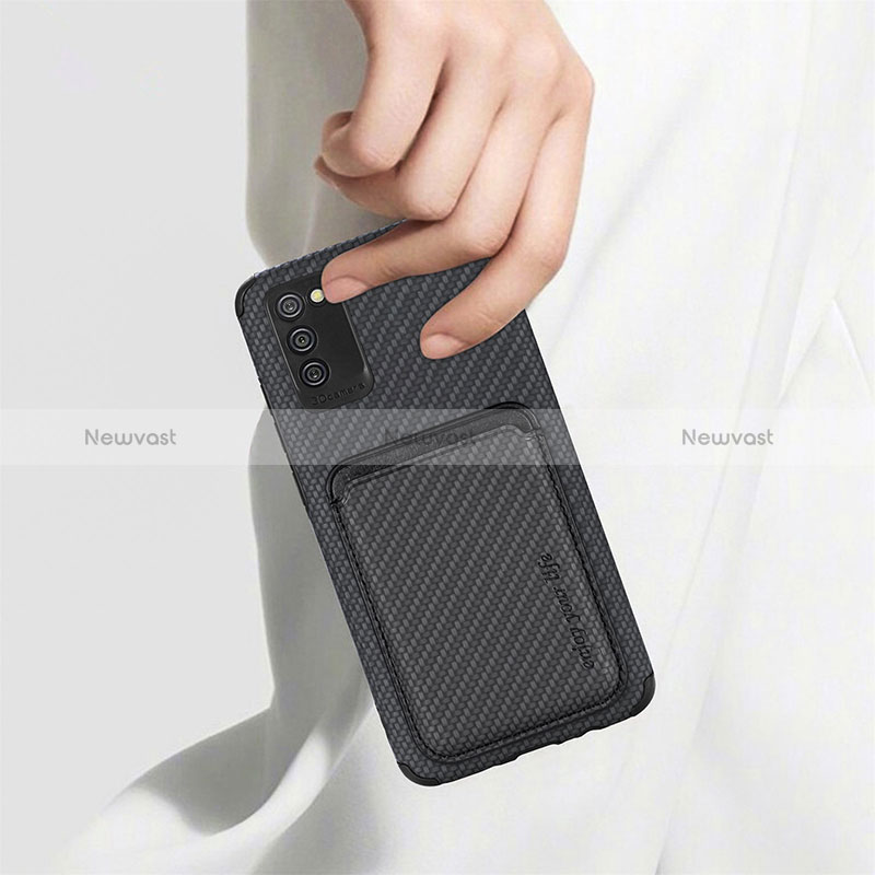 Ultra-thin Silicone Gel Soft Case Cover with Magnetic S02D for Samsung Galaxy M02s