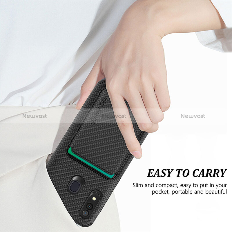 Ultra-thin Silicone Gel Soft Case Cover with Magnetic S02D for Samsung Galaxy M10S