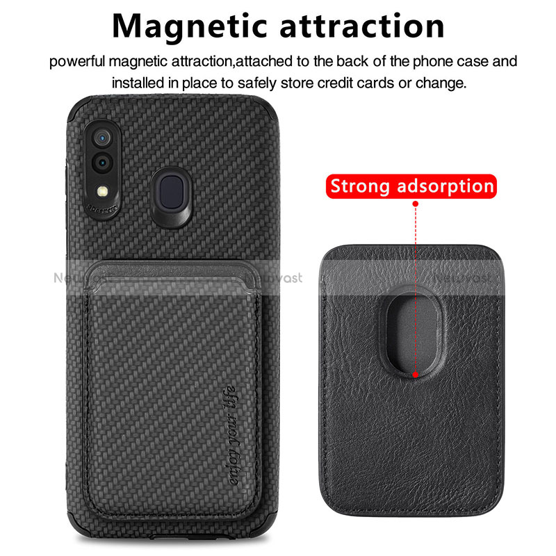 Ultra-thin Silicone Gel Soft Case Cover with Magnetic S02D for Samsung Galaxy M10S