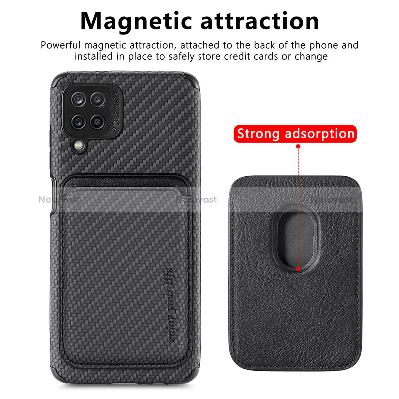 Ultra-thin Silicone Gel Soft Case Cover with Magnetic S02D for Samsung Galaxy M12