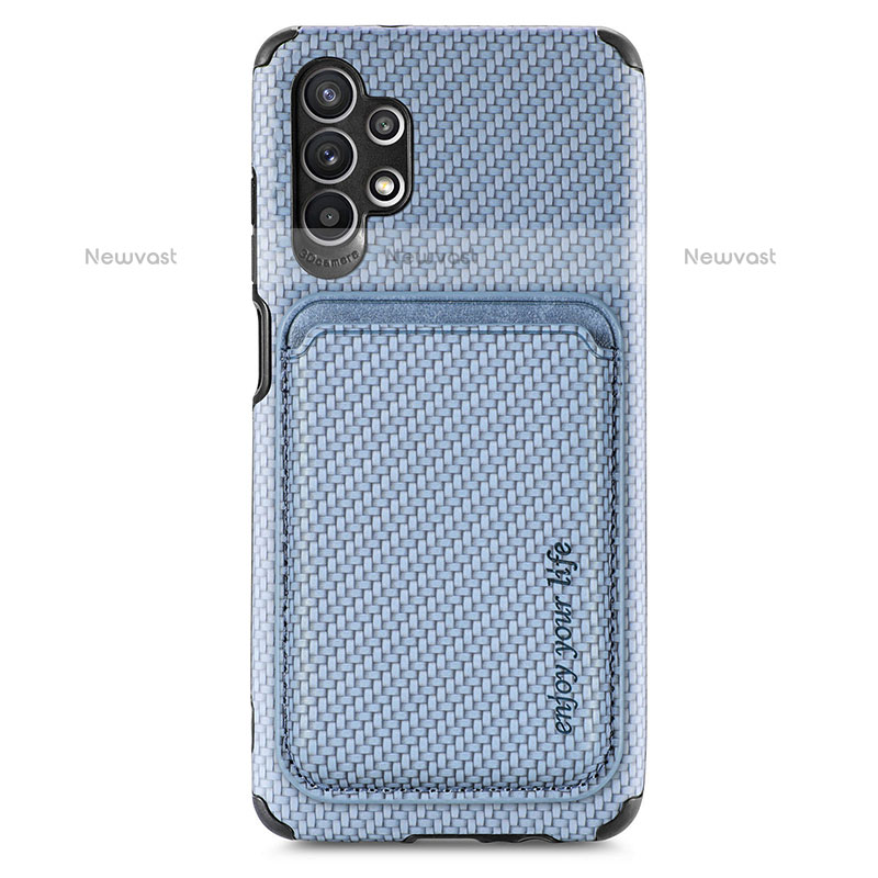 Ultra-thin Silicone Gel Soft Case Cover with Magnetic S02D for Samsung Galaxy M32 5G