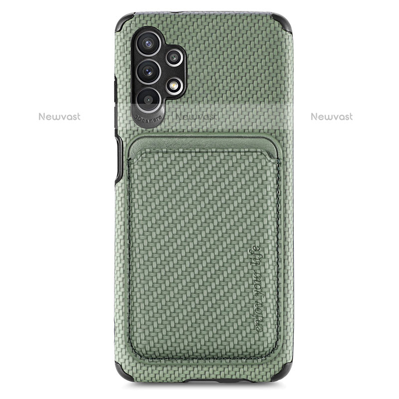 Ultra-thin Silicone Gel Soft Case Cover with Magnetic S02D for Samsung Galaxy M32 5G