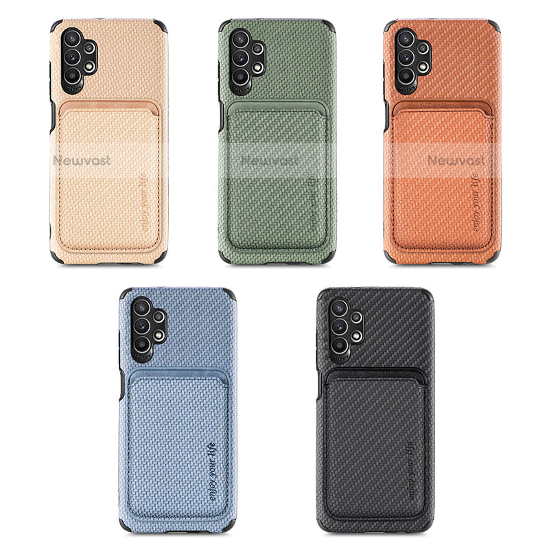 Ultra-thin Silicone Gel Soft Case Cover with Magnetic S02D for Samsung Galaxy M32 5G