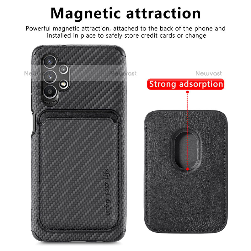 Ultra-thin Silicone Gel Soft Case Cover with Magnetic S02D for Samsung Galaxy M32 5G