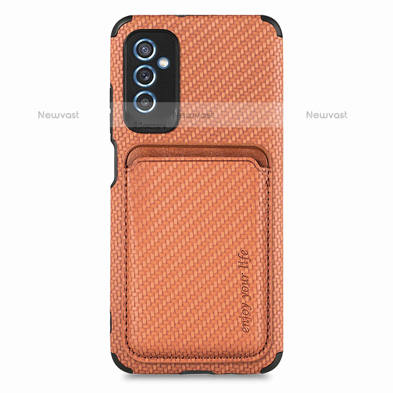 Ultra-thin Silicone Gel Soft Case Cover with Magnetic S02D for Samsung Galaxy M52 5G