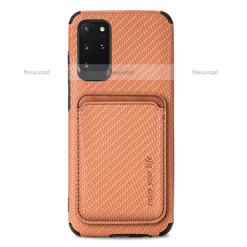 Ultra-thin Silicone Gel Soft Case Cover with Magnetic S02D for Samsung Galaxy S20 Plus 5G