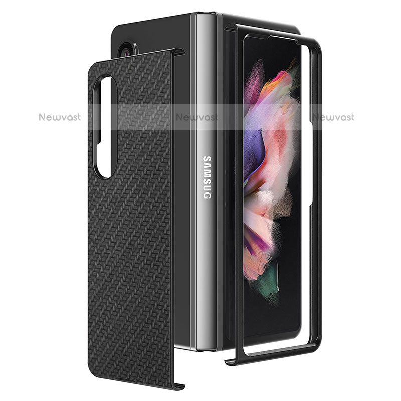 Ultra-thin Silicone Gel Soft Case Cover with Magnetic S02D for Samsung Galaxy Z Fold3 5G