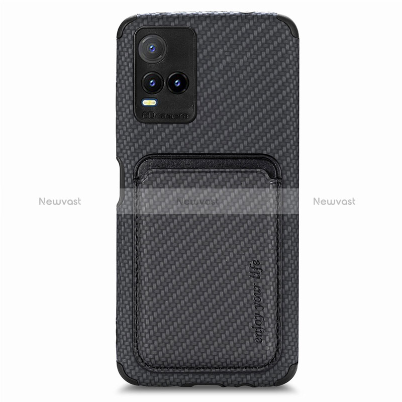 Ultra-thin Silicone Gel Soft Case Cover with Magnetic S02D for Vivo Y21