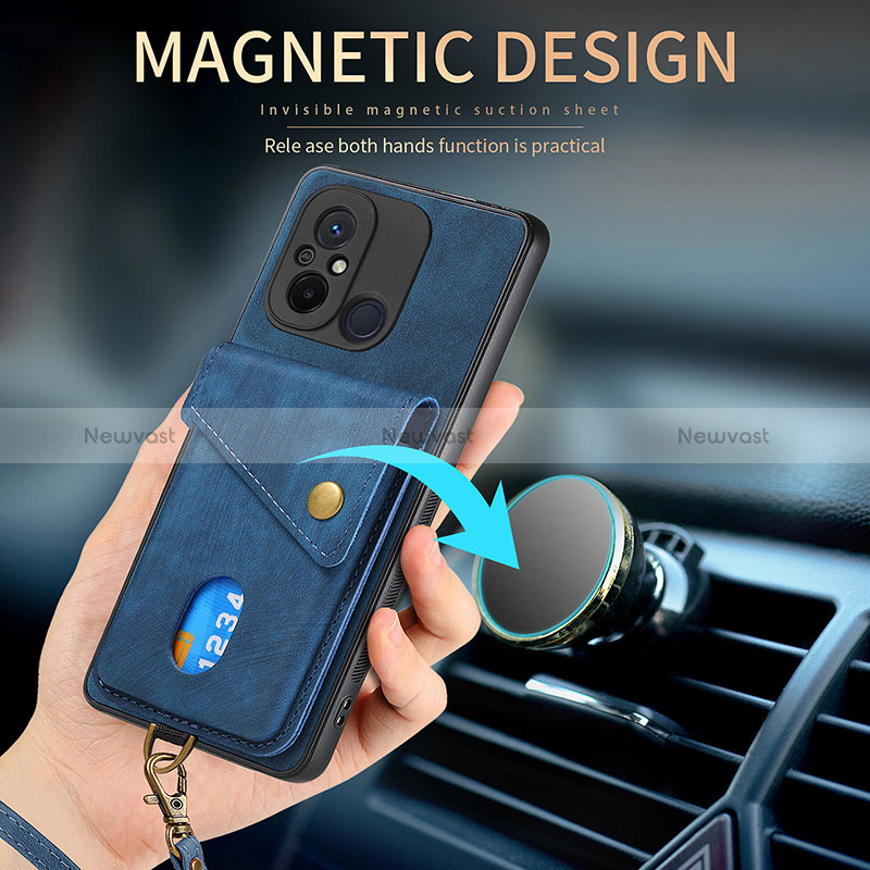 Ultra-thin Silicone Gel Soft Case Cover with Magnetic S02D for Xiaomi Poco C55