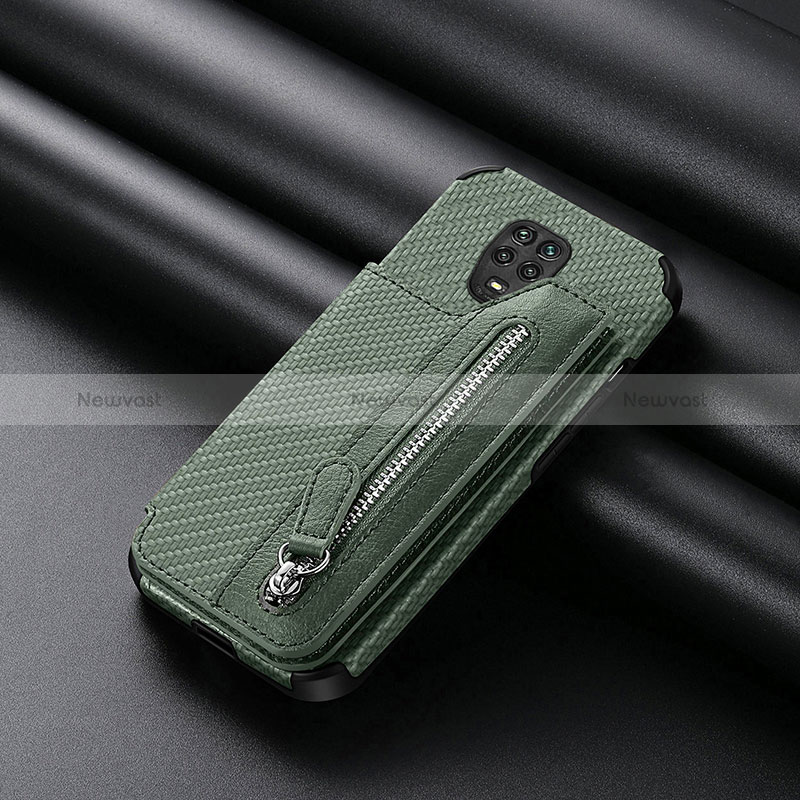 Ultra-thin Silicone Gel Soft Case Cover with Magnetic S02D for Xiaomi Poco M2 Pro Green