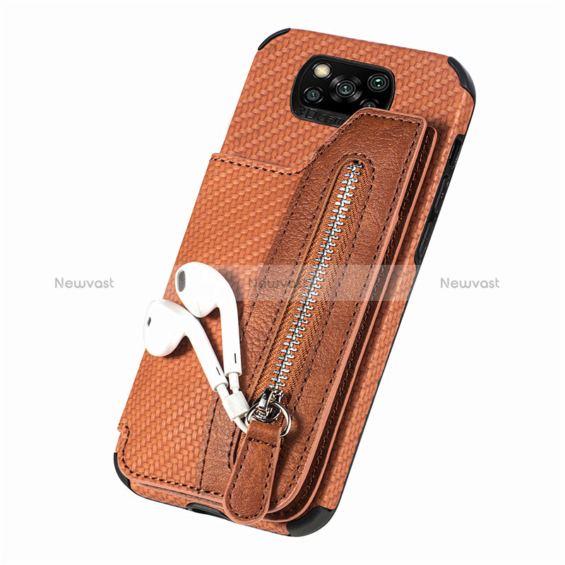 Ultra-thin Silicone Gel Soft Case Cover with Magnetic S02D for Xiaomi Poco X3