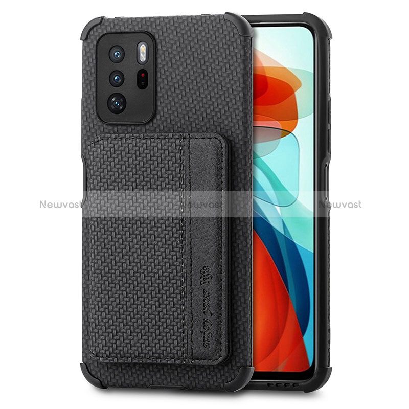 Ultra-thin Silicone Gel Soft Case Cover with Magnetic S02D for Xiaomi Poco X3 GT 5G