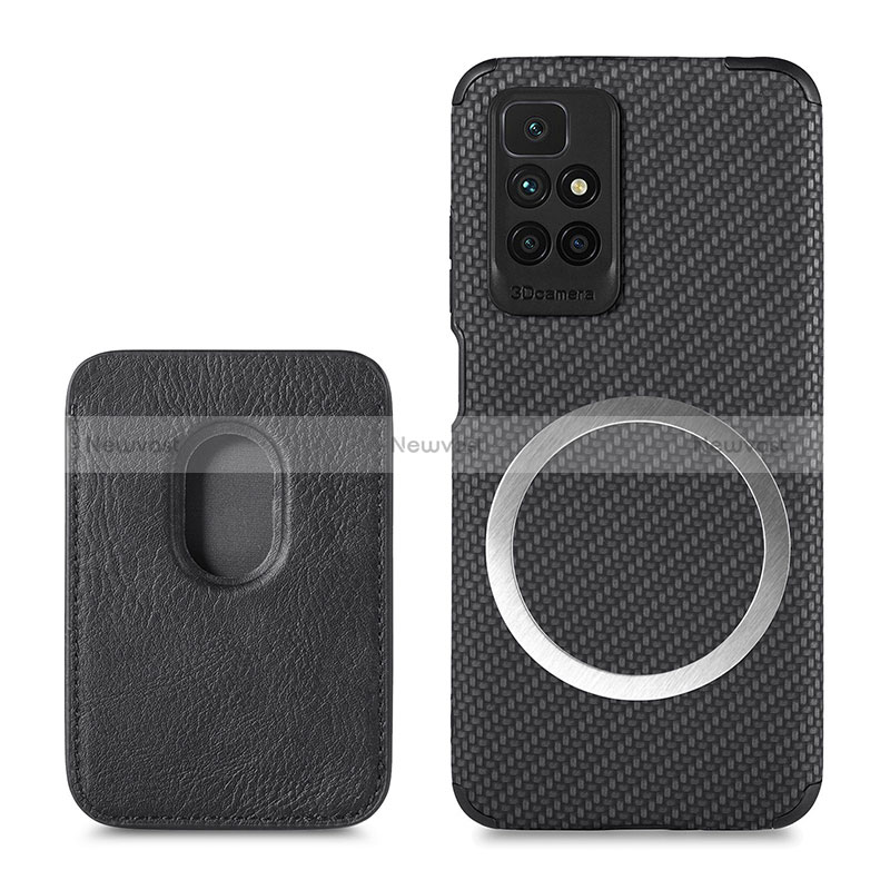 Ultra-thin Silicone Gel Soft Case Cover with Magnetic S02D for Xiaomi Redmi 10 (2022)