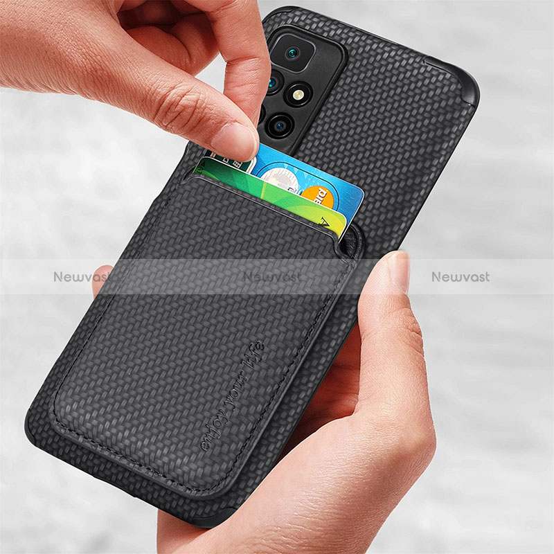 Ultra-thin Silicone Gel Soft Case Cover with Magnetic S02D for Xiaomi Redmi 10 (2022)