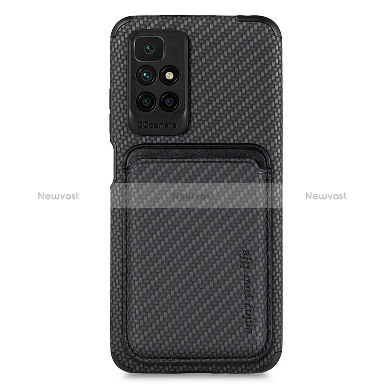 Ultra-thin Silicone Gel Soft Case Cover with Magnetic S02D for Xiaomi Redmi 10 4G