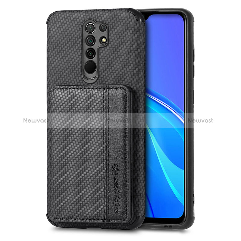 Ultra-thin Silicone Gel Soft Case Cover with Magnetic S02D for Xiaomi Redmi 9 Prime India