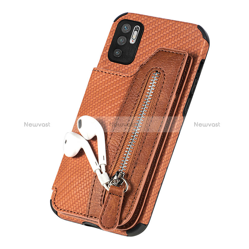 Ultra-thin Silicone Gel Soft Case Cover with Magnetic S02D for Xiaomi Redmi Note 10 5G