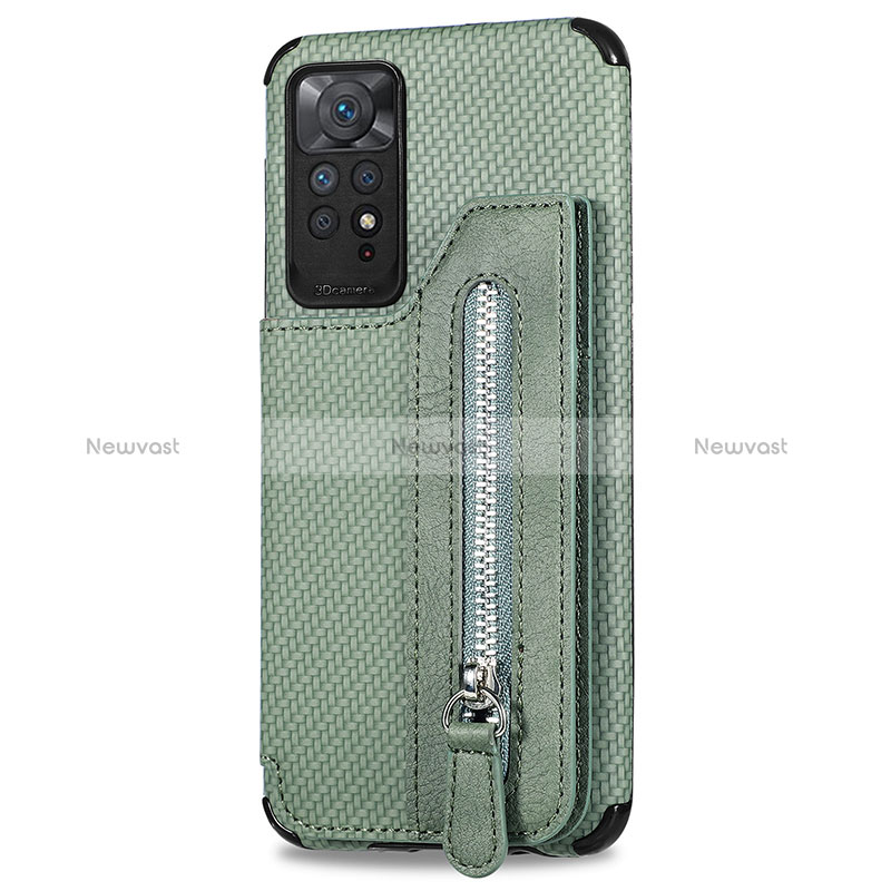 Ultra-thin Silicone Gel Soft Case Cover with Magnetic S02D for Xiaomi Redmi Note 11 4G (2022)