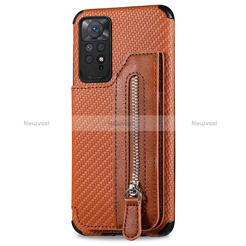 Ultra-thin Silicone Gel Soft Case Cover with Magnetic S02D for Xiaomi Redmi Note 11 4G (2022)