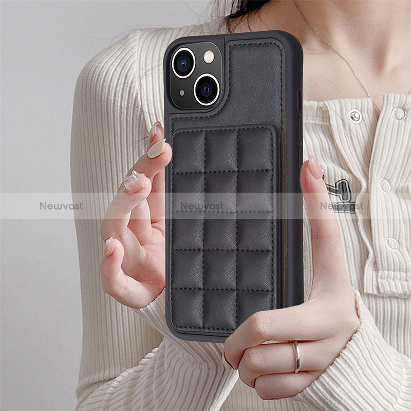 Ultra-thin Silicone Gel Soft Case Cover with Magnetic S03D for Apple iPhone 14 Plus