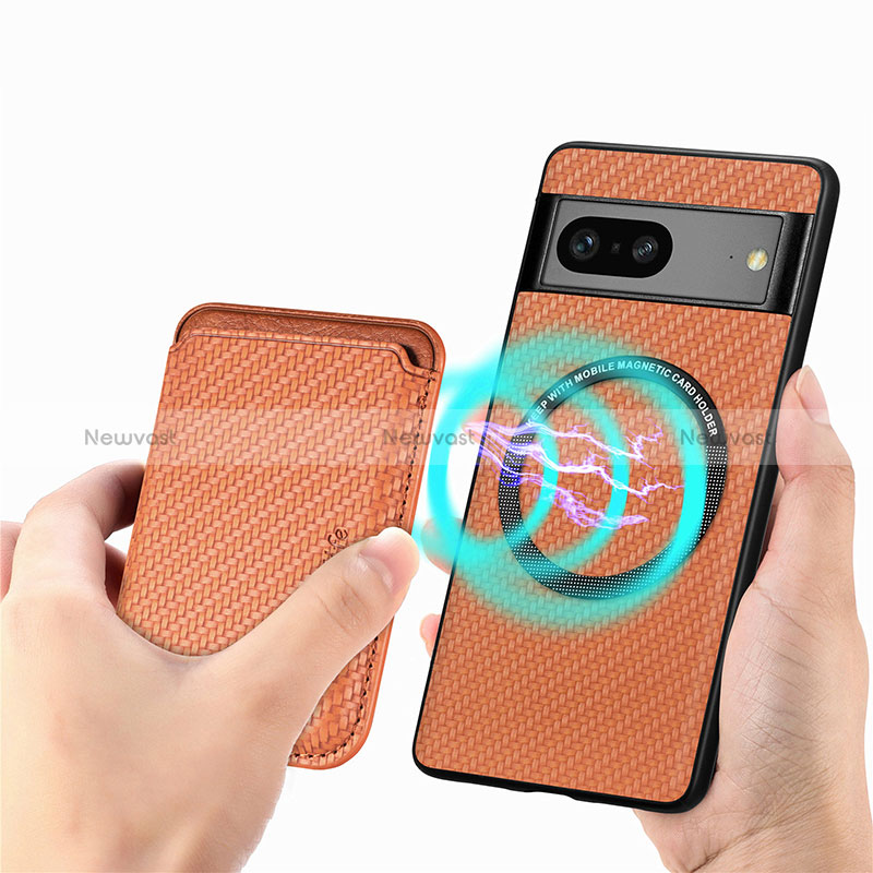 Ultra-thin Silicone Gel Soft Case Cover with Magnetic S03D for Google Pixel 7a 5G