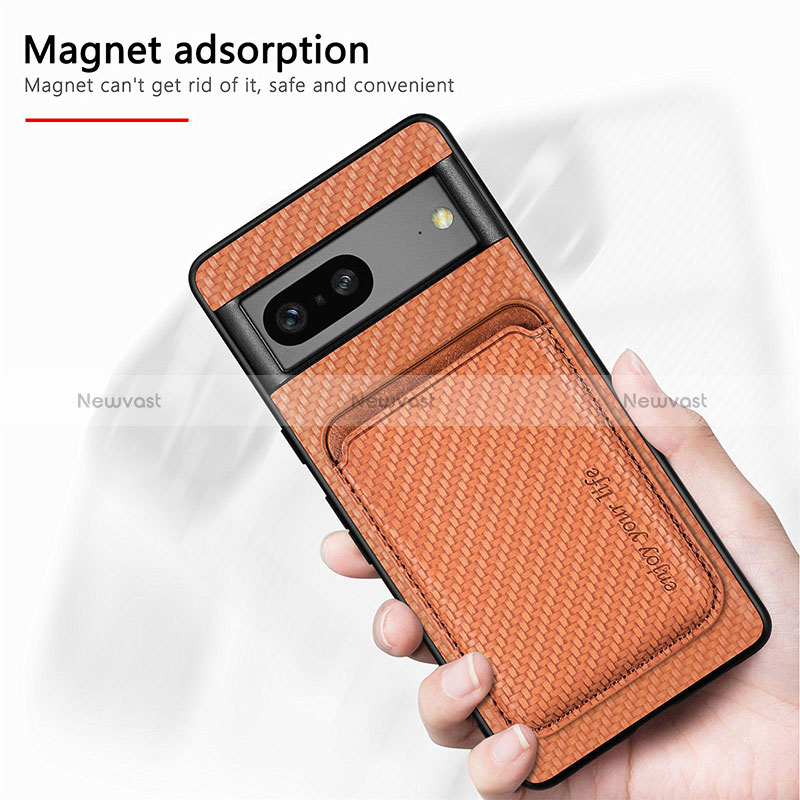 Ultra-thin Silicone Gel Soft Case Cover with Magnetic S03D for Google Pixel 7a 5G