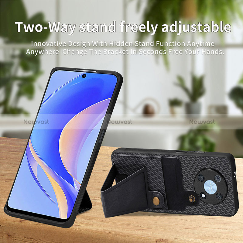 Ultra-thin Silicone Gel Soft Case Cover with Magnetic S03D for Huawei Enjoy 50 Pro