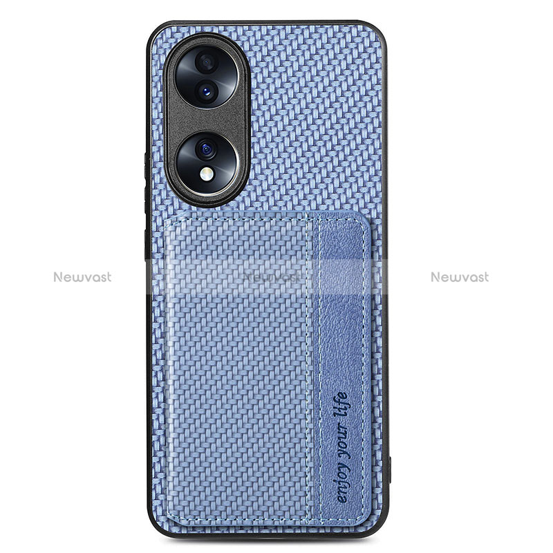 Ultra-thin Silicone Gel Soft Case Cover with Magnetic S03D for Huawei Honor 70 5G