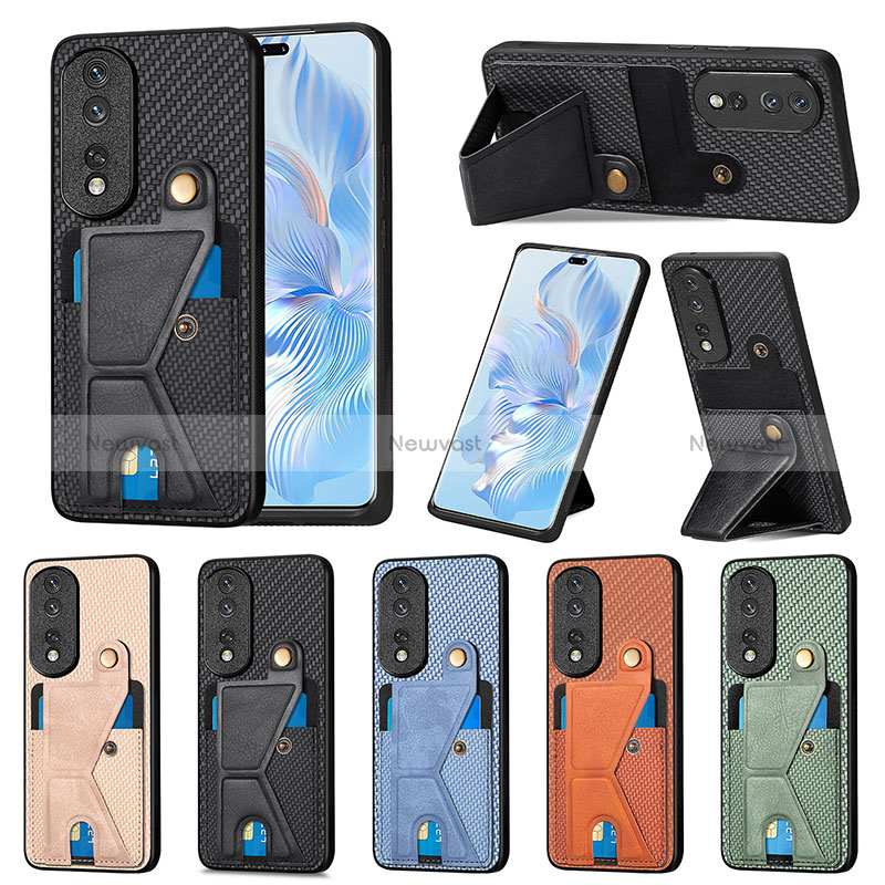 Ultra-thin Silicone Gel Soft Case Cover with Magnetic S03D for Huawei Honor 80 Pro 5G