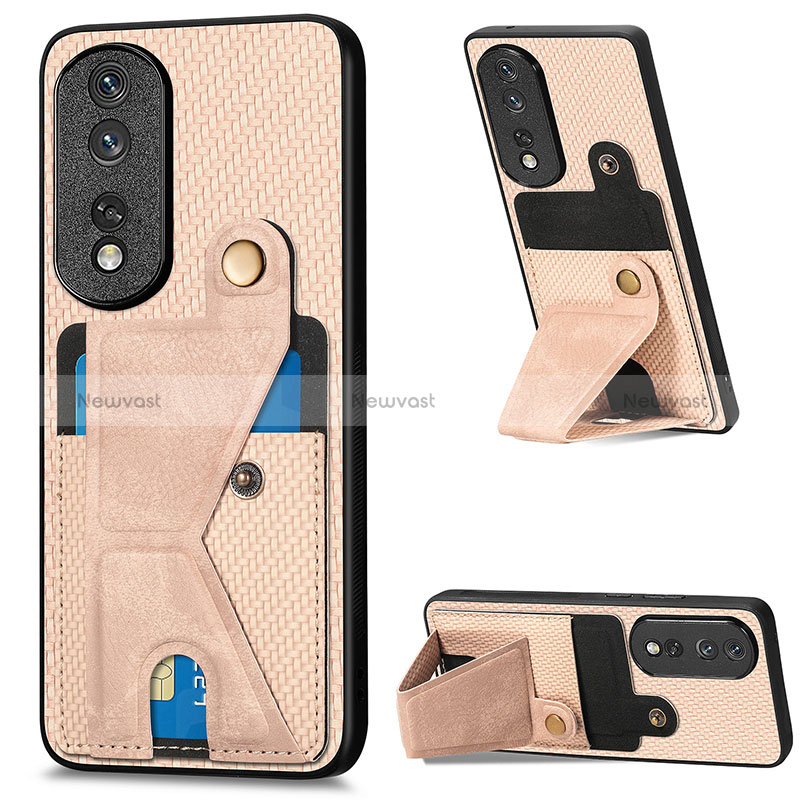 Ultra-thin Silicone Gel Soft Case Cover with Magnetic S03D for Huawei Honor 80 Pro Flat 5G