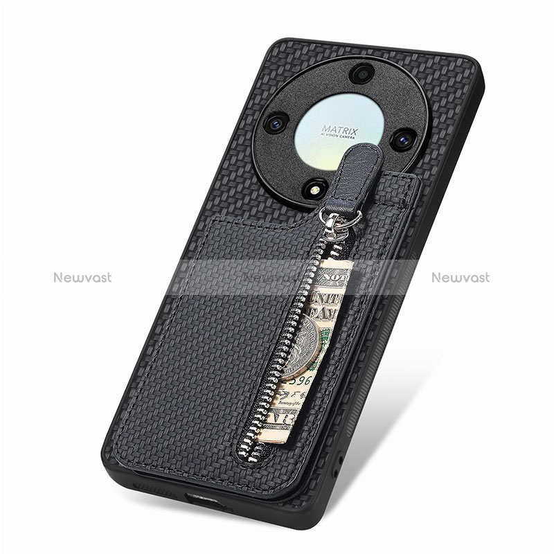 Ultra-thin Silicone Gel Soft Case Cover with Magnetic S03D for Huawei Honor Magic5 Lite 5G