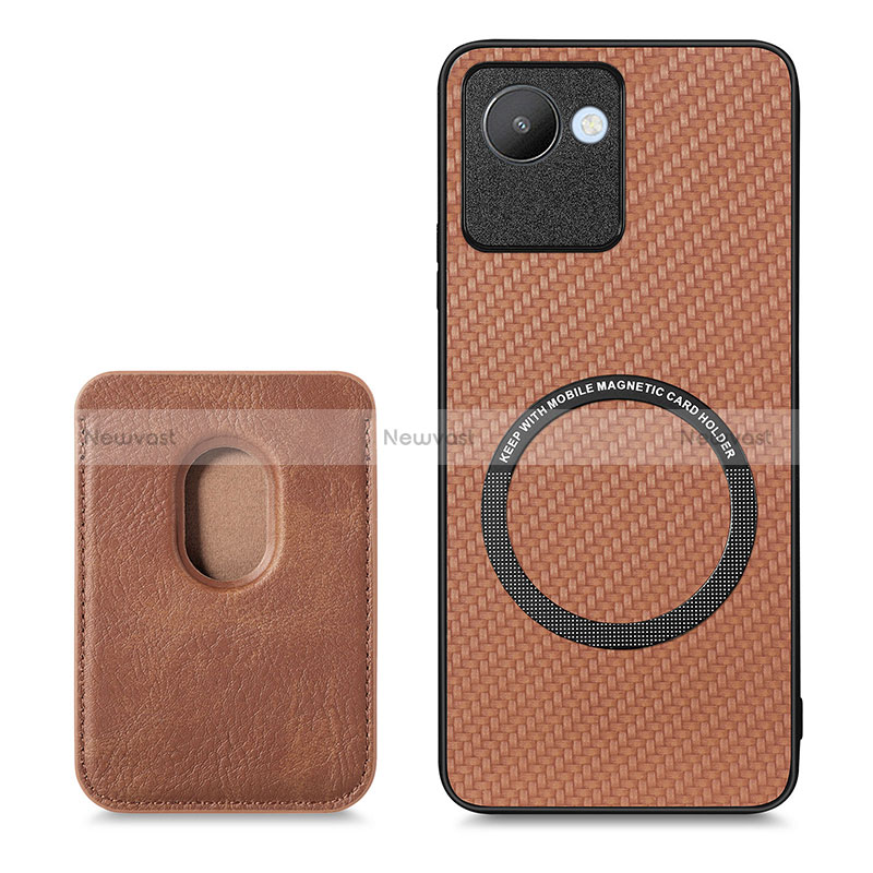 Ultra-thin Silicone Gel Soft Case Cover with Magnetic S03D for Realme C30